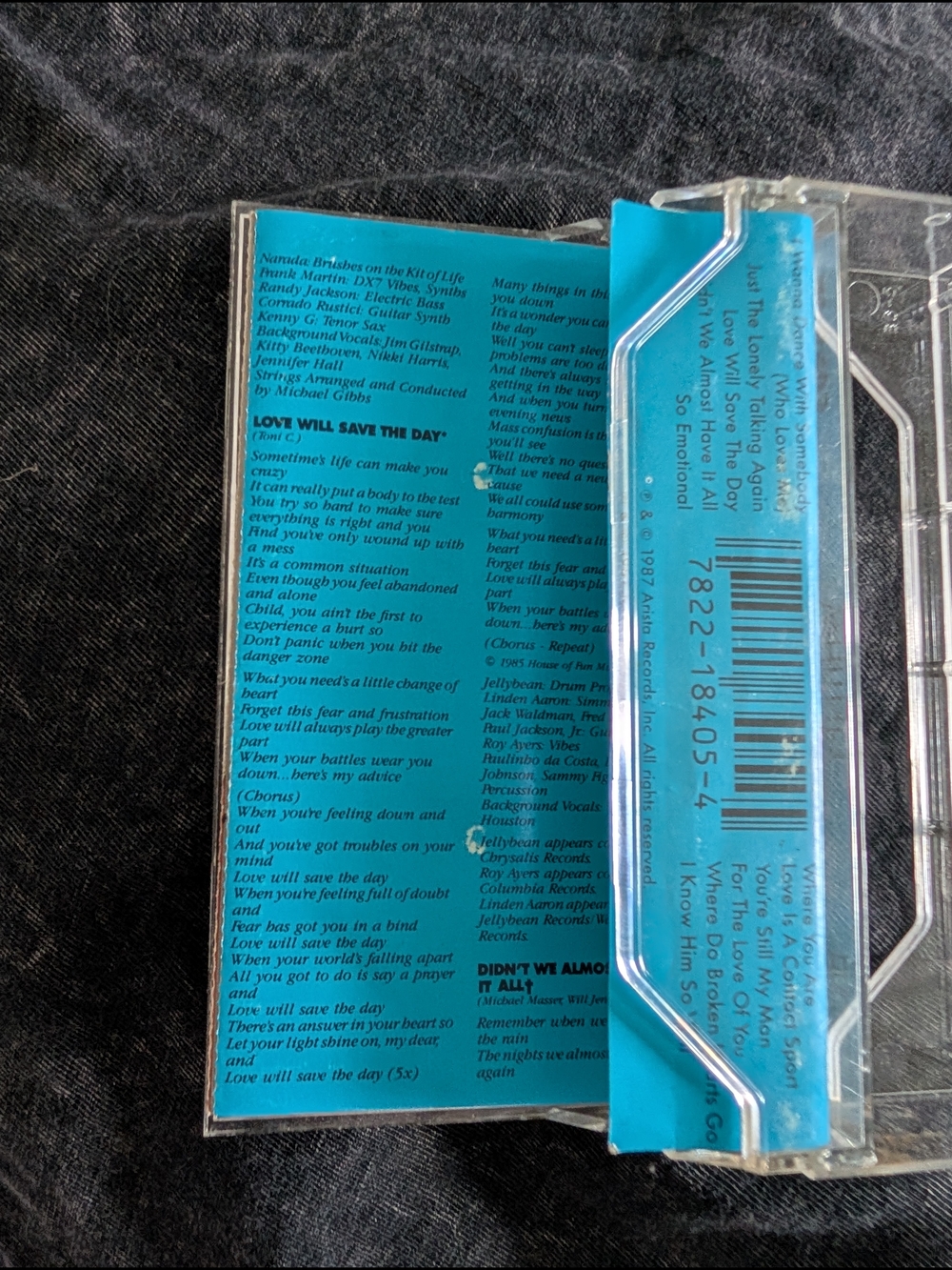 Whitney Houston 1987 Whitney Cassette Tape Excellent Vintage - Picture 6 of 6